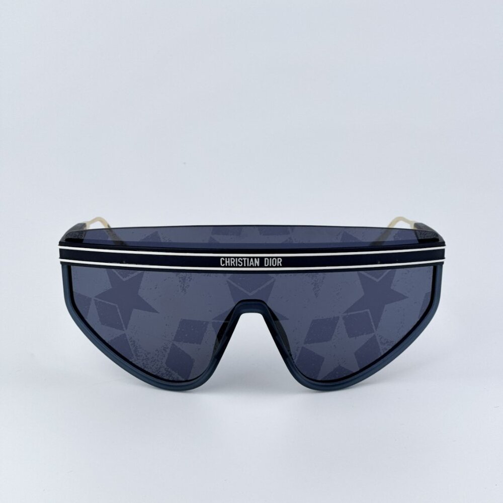 Dior Men BRAND NEW Sunglasses Matte Navy Blue Silver Mask DIORCLUB M2U